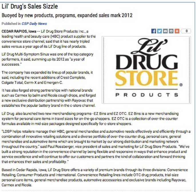 Lil' Drug Store Products