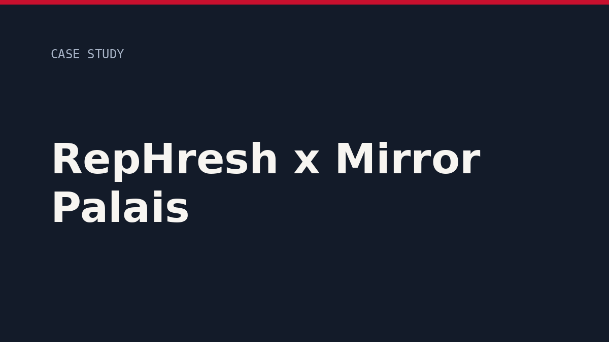 RepHresh x Mirror Palais